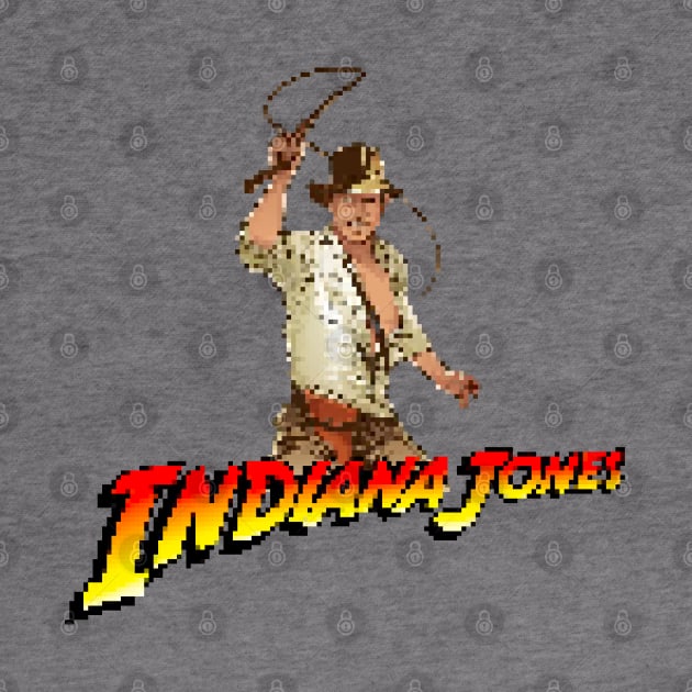 Indiana Jones Pixelated Art by Buff Geeks Art